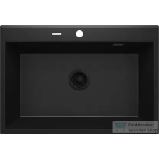 Deante ERIDAN gránit mosogató, 1 medencés, 700x520 mm, fekete ZQE_N103 mosogatótálca