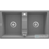 Deante ERIDAN gránit mosogató, 2 medencés, metálszürke ZQE_S203