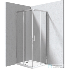 Deante FUNKIA EVO 80x90 cm-es zuhanykabin, zuhanytálcával, króm KYCP0089P kád, zuhanykabin