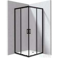 Deante FUNKIA EVO 90x90 cm-es zuhanykabin, zuhanytálcával, fekete KYCPN099P kád, zuhanykabin