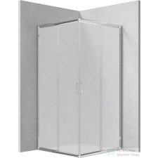 Deante FUNKIA zuhanykabin 90x90 cm-es, króm, frosted glass KYC_641K kád, zuhanykabin