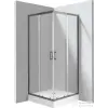 Deante FUNKIA zuhanykabin zuhanytálcával 80x80 cm-es, titanium profil KYCZD088P