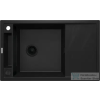 Deante MAGNETIC gránit mosogató, 1 medencés, csepegtetővel 820x500 mm, fekete ZRM_N113