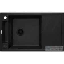 Deante MAGNETIC gránit mosogató, 1 medencés, csepegtetővel 820x500 mm, fekete ZRM_N113 mosogatótálca