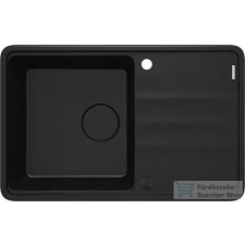 Deante MOMI gránit mosogató, 1 medencés, csepegtetővel, fekete ZKM_N113 mosogatótálca