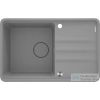 Deante MOMI gránit mosogató, 1 medencés, csepegtetővel, metálszürke ZKM_S113