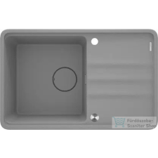 Deante MOMI gránit mosogató, 1 medencés, csepegtetővel, metálszürke ZKM_S113 mosogatótálca
