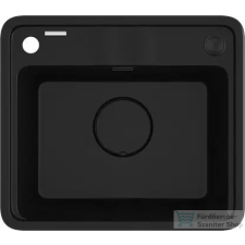 Deante MOMI gránit mosogató, 1 medencés, fekete ZKM_N103 mosogatótálca