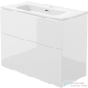 Deante PRIZMA 80x38 cm mosdótartó szekrény, mosdóval, fényes fehér ST6U8U6U8M