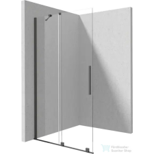 Deante PRIZMA walk-in zuhanyfal csúsztatható, 140 cm, titanium KTJ_D34R kád, zuhanykabin