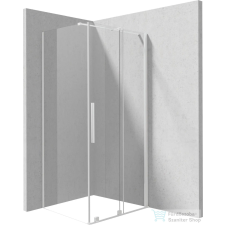 Deante PRIZMA zuhanykabin 100x80 cm-es, fehér KPNAP10S08 kád, zuhanykabin