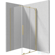 Deante PRIZMA zuhanykabin 100x80 cm-es, szálcsiszolt arany KPNRP10S08 kád, zuhanykabin