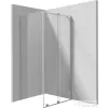Deante PRIZMA zuhanykabin 120x90 cm-es, szálcsiszolt acél KPNFP12S09