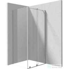 Deante PRIZMA zuhanykabin 120x90 cm-es, szálcsiszolt acél KPNFP12S09 kád, zuhanykabin