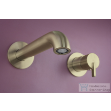 Deante SILIA falsík alatti mosdó csaptelep, szálcsiszolt arany BQS_R54L csaptelep