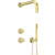 Deante SILIA HEXA falsík alatti zuhanyszett, csapteleppel, fejzuhannyal, szálcsiszolt arany NHS_R9XK