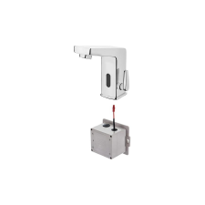 Deante Touchless washbasin mixer with temperature control - 4xAA világítás