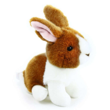 Debby - barna-fehér plüss nyuszi - 16cm plüssfigura