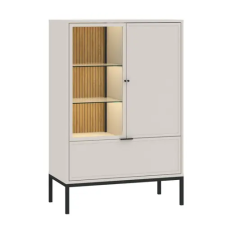  DECO 2 ajtós, 1 fiókos vitrines szekrény | Kasmír bútor