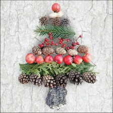  Deco tree grey papírszalvéta 33x33cm, 20db-os papírárú, csomagoló és tárolóeszköz