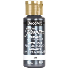 DecoArt Akril festék - metál 59 ml, Zinc / DecoArt Dazzling Metallics Acrylics (1 db) akrilfesték