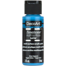 DecoArt Akrilfesték - selyemfényű 59ml - Blue Lagoon - DecoArt Americana® Multi-Surface Satin (1 db) akrilfesték