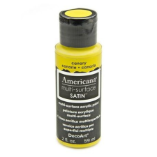 DecoArt Akrilfesték - selyemfényű 59ml - Canary - DecoArt Americana® Multi-Surface Satin (1 db) akrilfesték