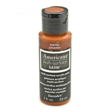 DecoArt Akrilfesték - selyemfényű 59ml - Paprika - DecoArt Americana® Multi-Surface Satin (1 db) akrilfesték