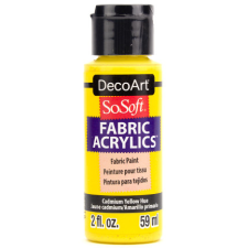 DecoArt Textilfesték 59 ml Cadmium Yellow Hue SoSoft Fabric Acrylics (1 db) textilfesték