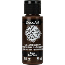 DecoArt Üvegfesték 59 ml Brown Barna DecoArt Glass Paint (1 db) üvegfesték