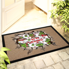 Deconline Crafts Karácsonyi Grincs mintás lábtörlő 40x60 cm bébi Grincs" lakástextília