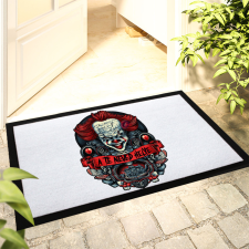 Deconline Customs Személyre szabható Halloweeni lábtörlő 40x60 cm Pennywise lakástextília