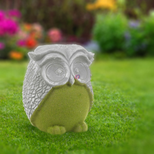 Deconline Garden Kerti figura bagoly kőhatású, mohás 14 cm Deconline Garden dekorációs kellék