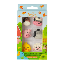  Decora cukordísz, farm, 6db sütés és főzés