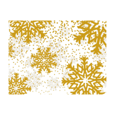 Decora süteménydoboz, arany hópehely, 18x13,5x7,5 cm, 1db sütés és főzés