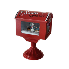 Decoration&amp;Design Kft. Amerikai postaláda világító,havazó,zenél karácsonyi dekoráció