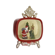 Decoration&amp;Design Kft. Dioráma TV, Led-es, 10x5,5x15cm karácsonyi dekoráció