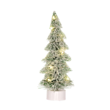 Decoration&amp;Design Kft. Fenyő dekoráció havas LED-es műa.17cm karácsonyi dekoráció