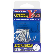 Decoy Y-S21 Standard #3 hármas horog 6 db/csg horog