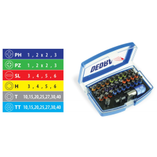 DEDRA 18A11S032 csavarhúzó bitkészlet 32db csavarhúzó
