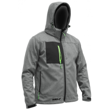 DEDRA BH61KS-M softshell kabát kapucnival, méretek: m, 96% poliészter+ 4% elasztán barkácsolás, csiszolás, rögzítés