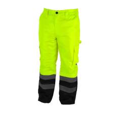 DEDRA BH80SP1-XXXL bélelt nadrág fényvisszaverős, méret xxxl, sárga barkácsolás, csiszolás, rögzítés
