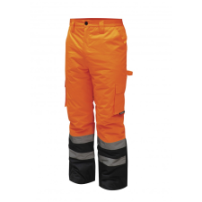 DEDRA BH80SP2-XXXL bélelt nadrág fényvisszaverős, méret xxxl, narancs barkácsolás, csiszolás, rögzítés