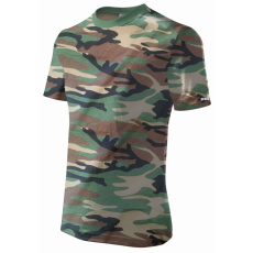 DEDRA-EXIM Férfi rövid ujjú póló XXXL, camo, 100% pamut