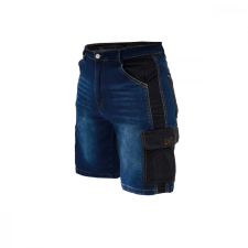 DEDRA Farmer rövidnadrág, méret XL, denim 280g/m2 munkaruha