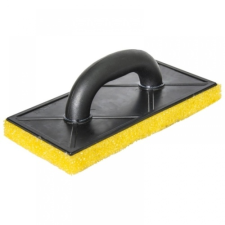 DEDRA PVC simító kemény szivaccsal 270x130mm, 25mm sárga kőműves és burkoló szerszám