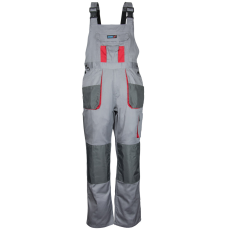 DEDRA Védő kertésznadrág XXL/58 méretben, szürke, Comfort line, 190g/m2 grammatúra