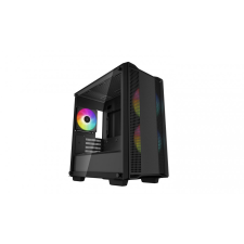 DeepCool CC360 ARGB Tempered Glass Black számítógép ház