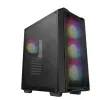 Deepcool DeepCool Számítógépház - CC560 MESH V2 (fekete, ablakos, 4x12cm A-RGB ventilátor, ATX, 2xUSB3.0, fekete) (CC560 MESH V2)