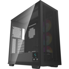 Deepcool Számítógépház - MORPHEUS (fekete, moduláris, 1x420mm ventilátor,Mini-ITX /M-ATX /ATX /E-ATX, 4xUSB3.0, 1xUSB-C) számítógép ház
